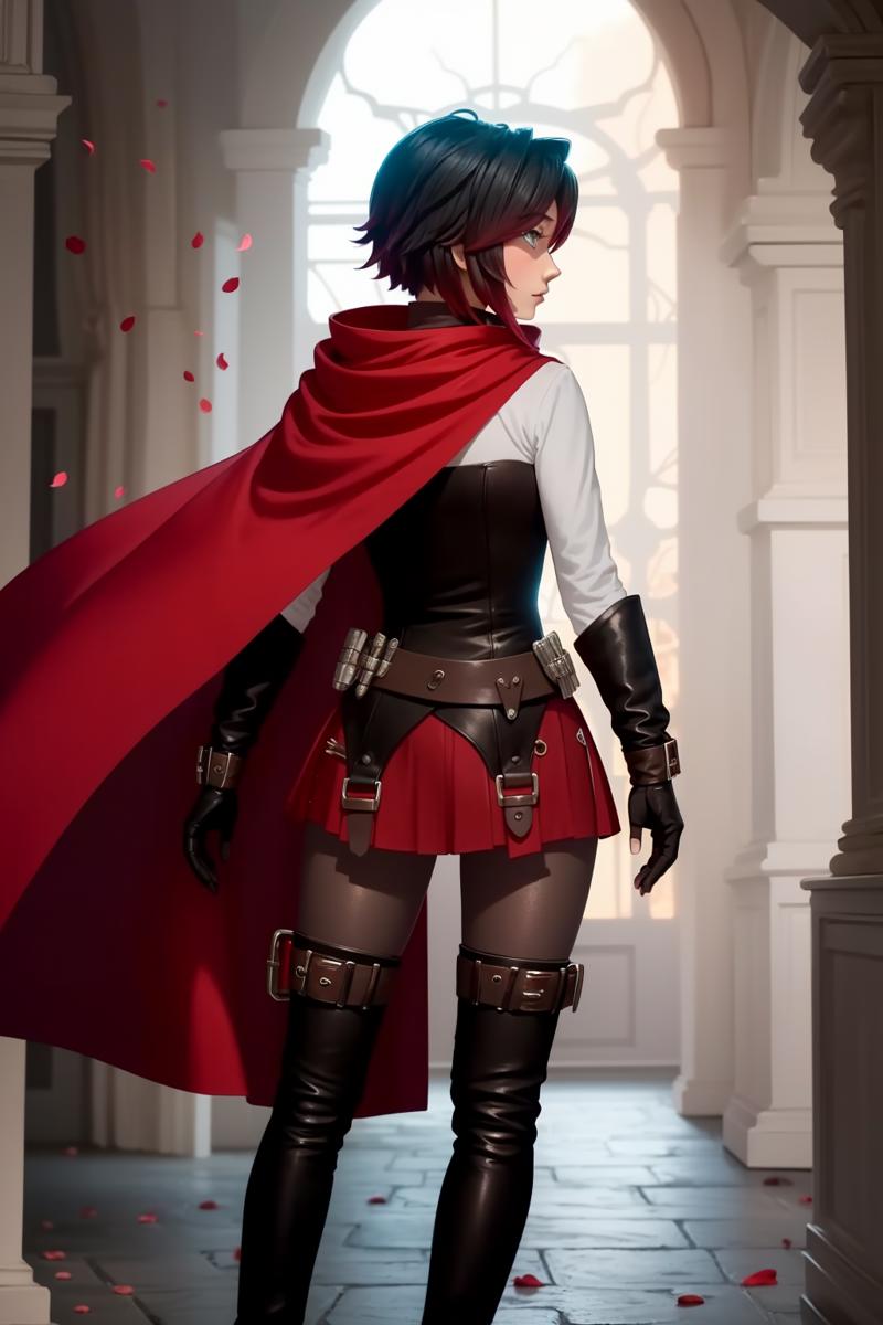 38819-1831482481-_lora_RubyAtlas-05_1_ 1girl,atlasrose, black hair, gradient hair, grey eyes, ((red cape)), white shirt, pantyhose, belt, red ski.png